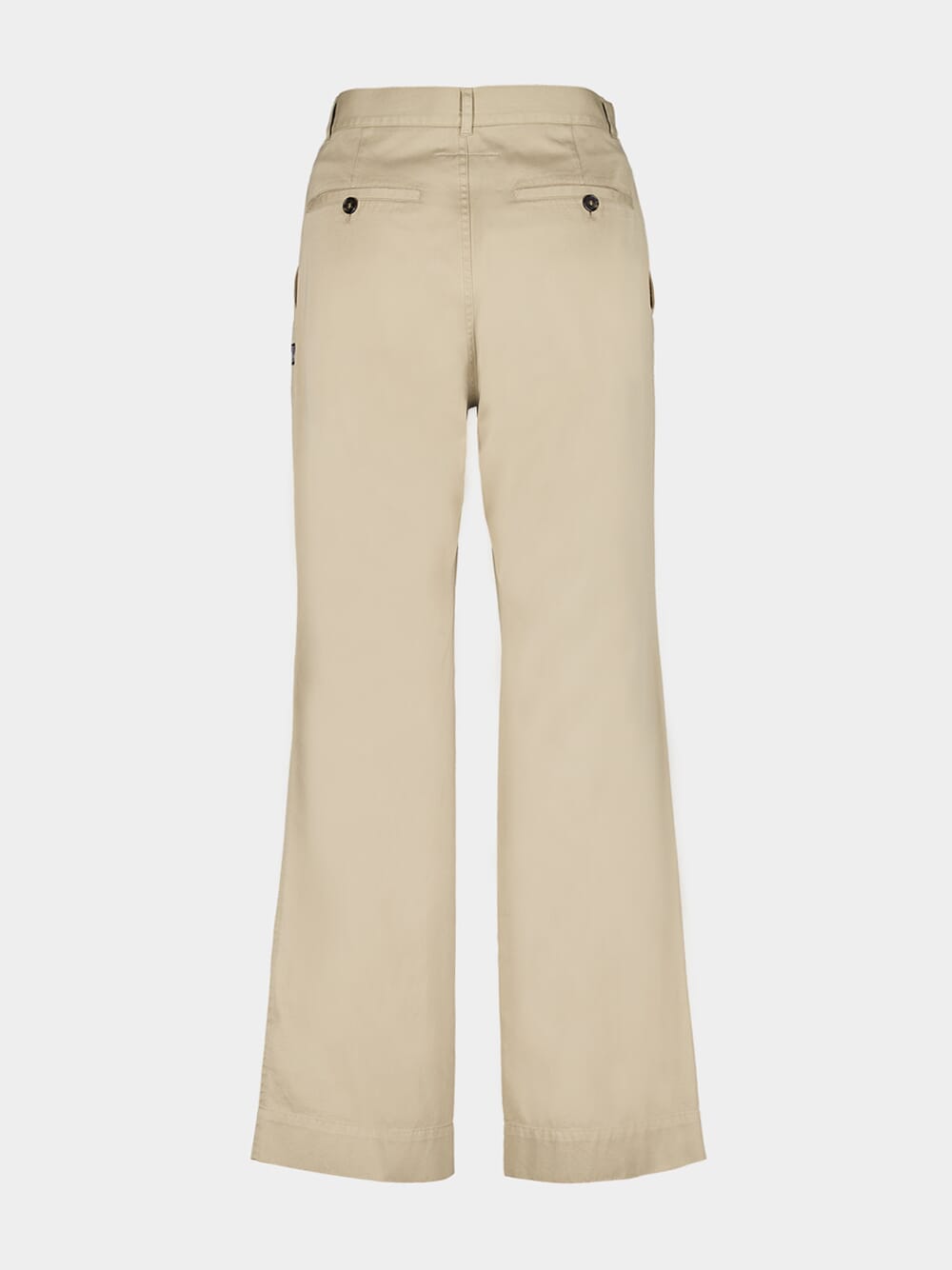 Wide-Leg Twill Chinos