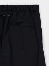 MM6 Maison Margiela Black Tailored Drawstring-Waist Trousers