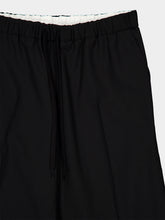 MM6 Maison Margiela Black Wool-Blend Tapered Trousers