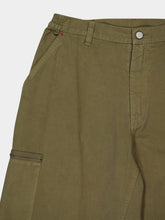 MM6 Maison Margiela Khaki Green Loose-Fit Trousers With Numbers Motif