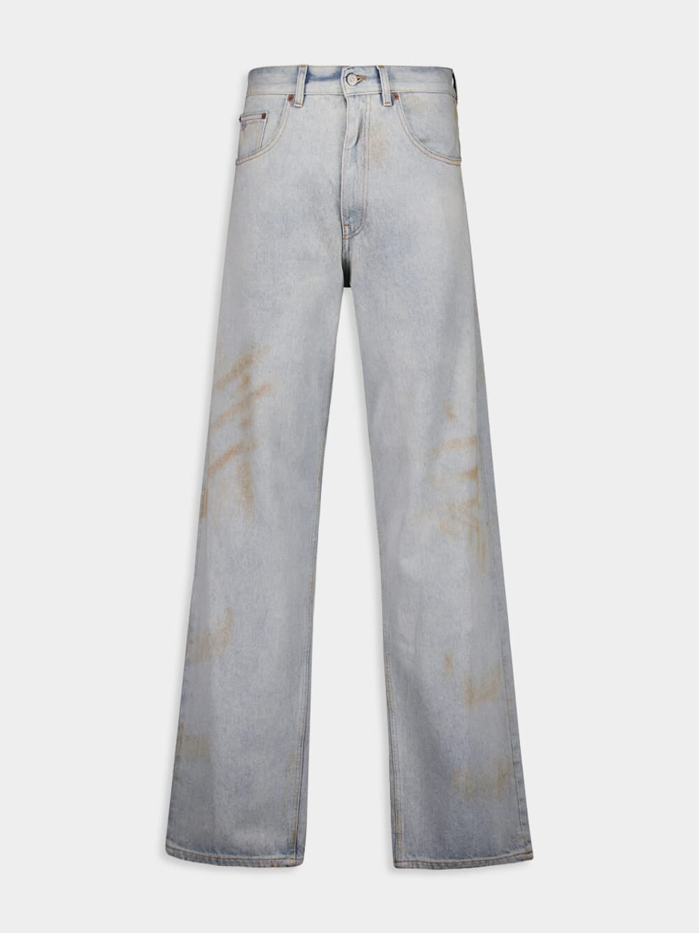 Light Blue Distressed Denim Jeans