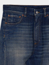 MM6 Maison Margiela Blue Wide-Leg Jeans