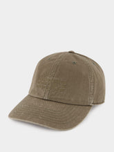 MM6 Maison Margiela Olive Distressed Look Logo Cap