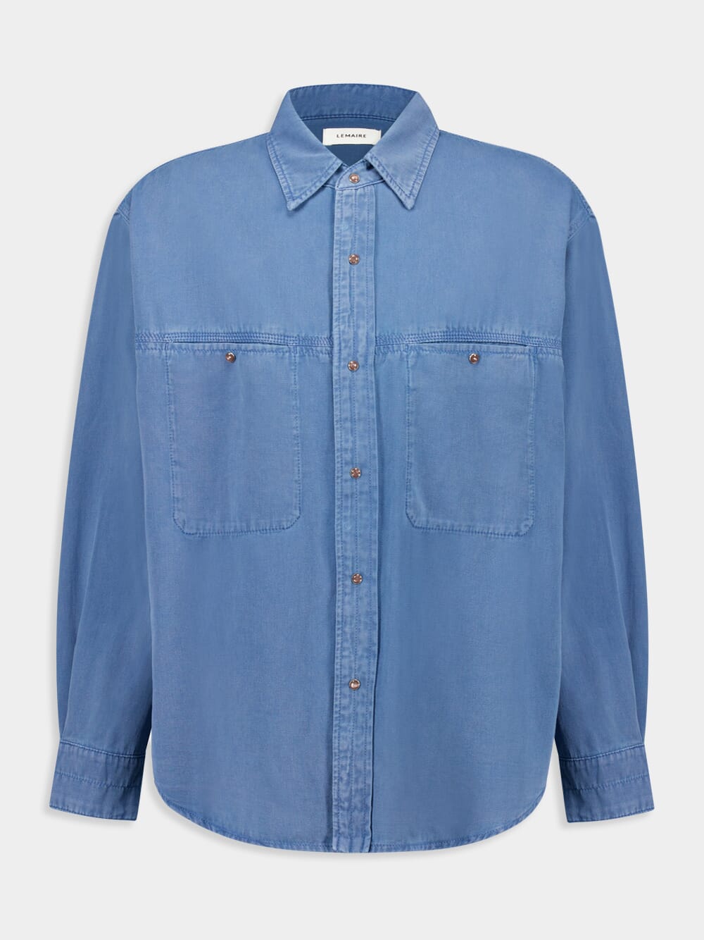 Denim Shirt with Snaps