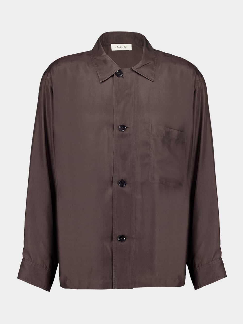 Espresso Silk Pyjama Shirt