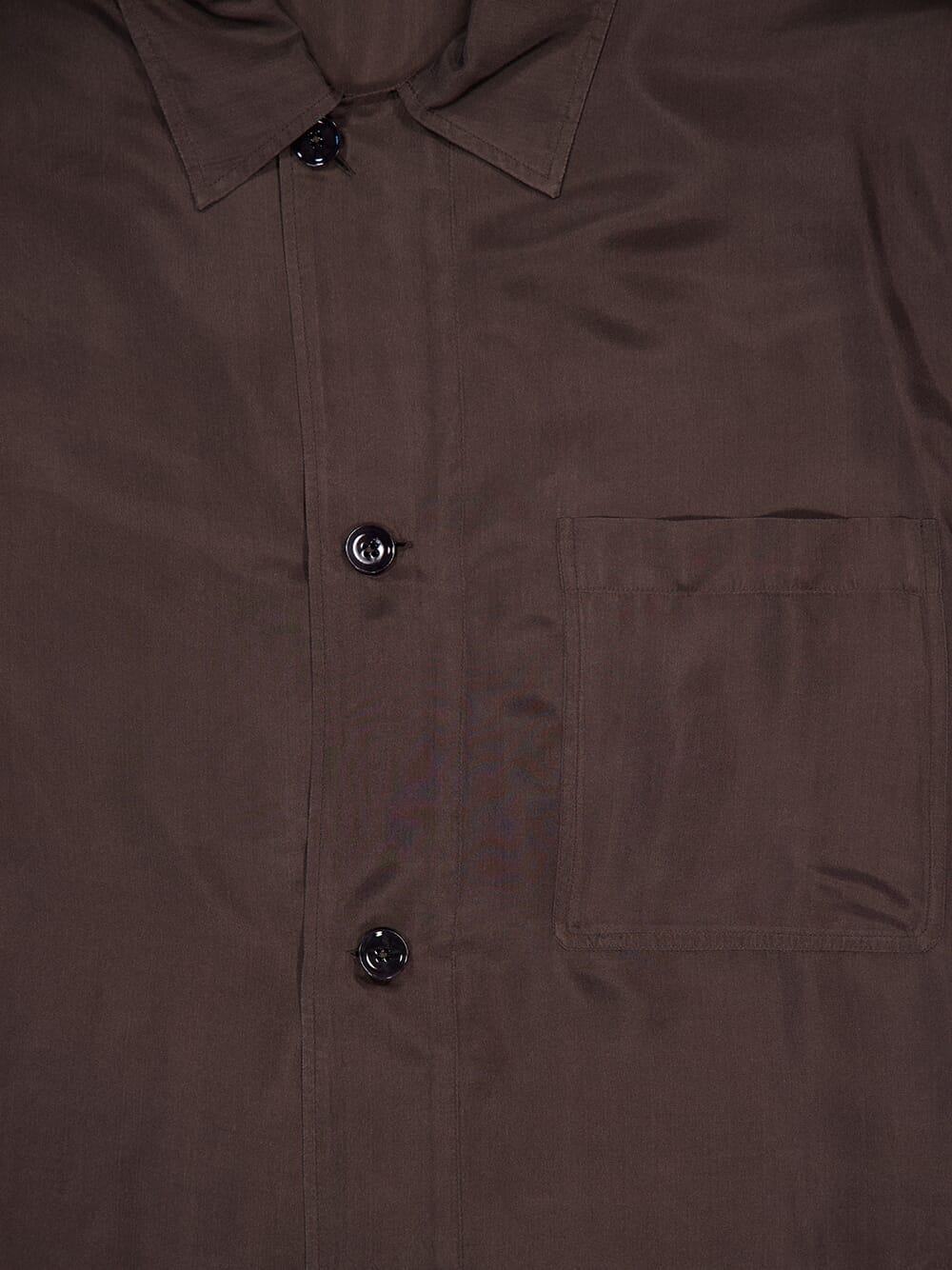 Espresso Silk Pyjama Shirt