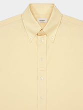 Lemaire Ice Apricot Short Sleeve Shirt in Washed Cotton Muslin