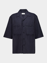 Lemaire Squid Ink Utility Short Sleeve Shirt