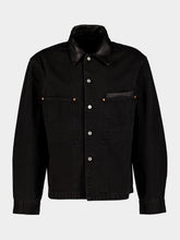Lemaire Black Selvedge Denim Workwear Overshirt
