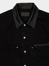 Lemaire Black Selvedge Denim Workwear Overshirt