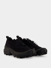 MM6 Maison Margiela Black and Asphalt Salomon Lace-Up Sneakers