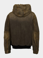 MM6 Maison Margiela Brown Hooded Denim Jacket