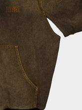 MM6 Maison Margiela Brown Hooded Denim Jacket