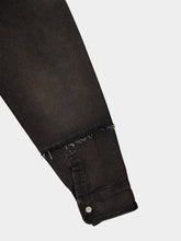 MM6 Maison Margiela Grey Cotton Shirt Jacket with Raw Edges