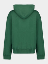 MM6 Maison Margiela Green Cotton Numbers-Motif Drawstring Hoodie