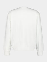 MM6 Maison Margiela White Cotton Sweatshirt with Numeric Patch