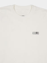 MM6 Maison Margiela White Cotton Sweatshirt with Numeric Patch