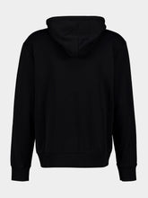 MM6 Maison Margiela Black Rubber Patch Hooded Sweatshirt