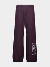 MM6 Maison Margiela Dark Purple Track Pants with Logo