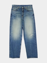 MM6 Maison Margiela Blue Distressed Straight-Leg Jeans