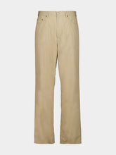 MM6 Maison Margiela Beige Cotton Trench Wide-Leg Trousers