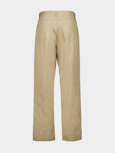 MM6 Maison Margiela Beige Cotton Trench Wide-Leg Trousers