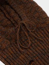MM6 Maison Margiela Brown Wool Blend Waffle-Knit Hood