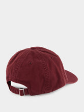 MM6 Maison Margiela Bordeaux Washed Cotton Baseball Cap