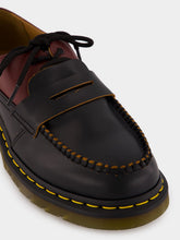 MM6 Maison Margiela Black Penton Mash Up Leather Moccasins