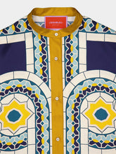 La DoubleJ Mudejar Placée Silk Twill Foulard Shirt