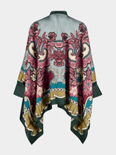 La DoubleJ Blue Symposium Silk Foulard Long-Sleeve Shirt