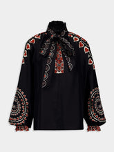 La DoubleJ Gattopardo Placée Black Cerere Blouse