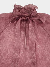La DoubleJ Dusty Pink Silk Organdie Cerere Blouse