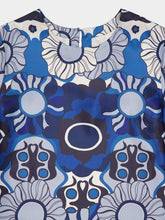 Paula Shirley Flora Mix Printed Silk Twill A-Line Dress