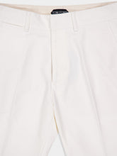 Tom Ford White Cotton Satin Chino Trousers