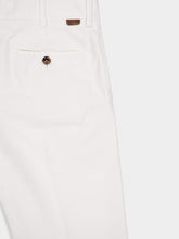 Tom Ford White Cotton Satin Chino Trousers