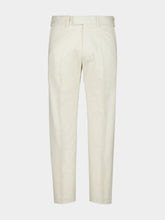 Tom Ford Ivory Brushed Cotton Drill Chino
