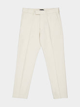 Tom Ford Ivory Brushed Cotton Drill Chino