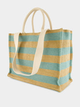Marni Large Basket Striped Tote Bag