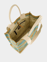 Marni Large Basket Striped Tote Bag