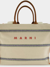 Marni Embroidered Logo Canvas Tote