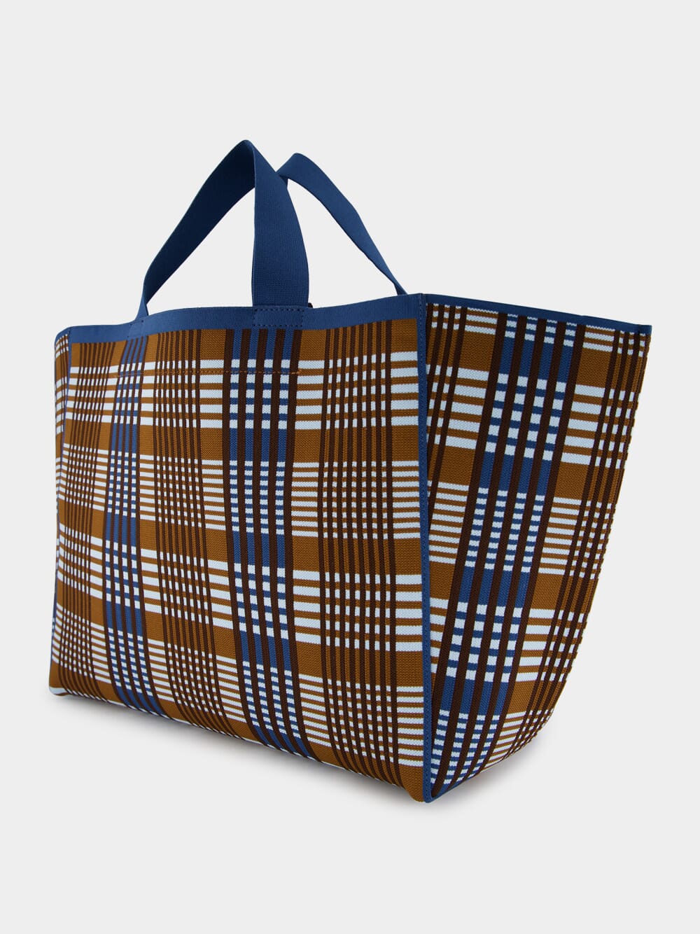 Jacquard Check Sillo Shopper