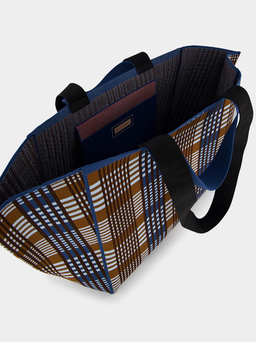 Jacquard Check Sillo Shopper