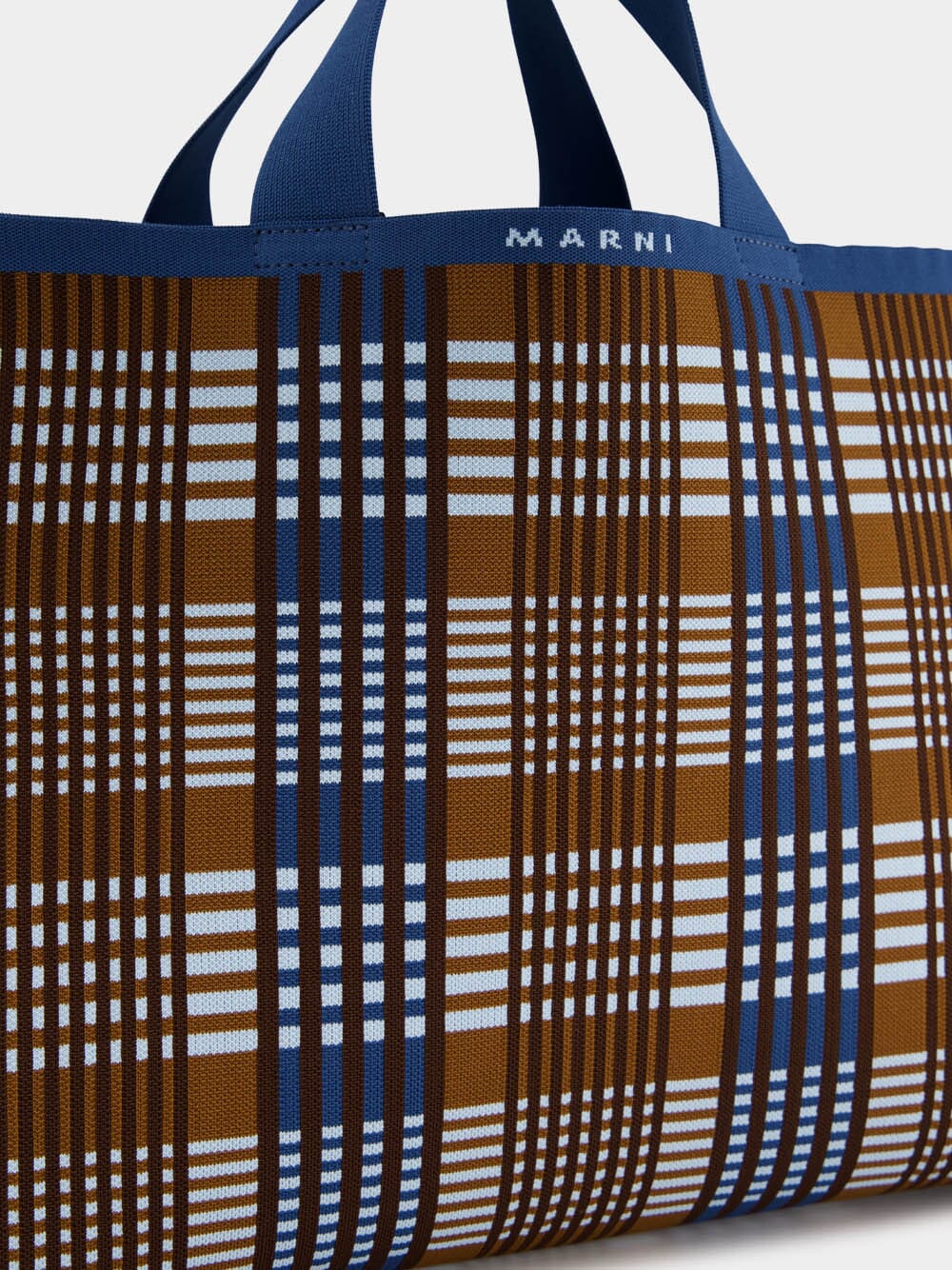 Jacquard Check Sillo Shopper