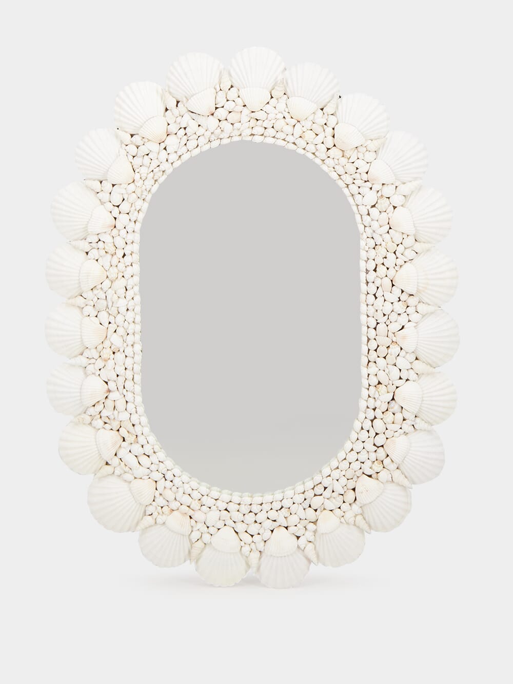 Oval Handmade Shell Mirror