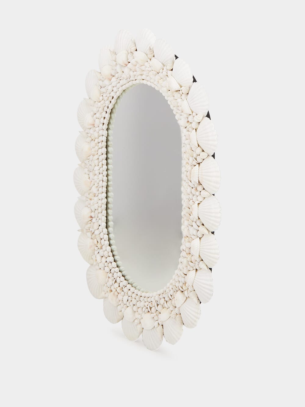 Oval Handmade Shell Mirror