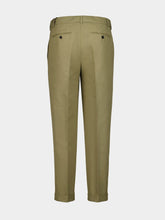 Tom Ford Olive Cotton Satin Pants