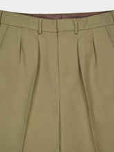 Tom Ford Olive Cotton Satin Pants