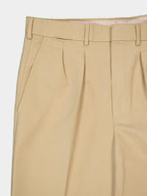 Tom Ford Beige Cotton Satin Semi-Sartorial Trousers