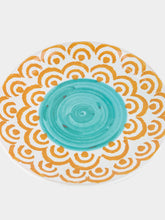 Les Ottomans Orange Sicily Handpainted Dessert Plate